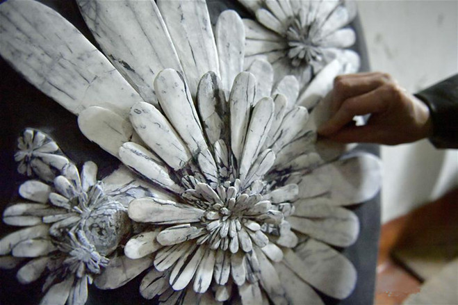 Unique sculpture of chrysanthemum stone in Hubei Unique sculpture of chrysanthemum stone in Hubei