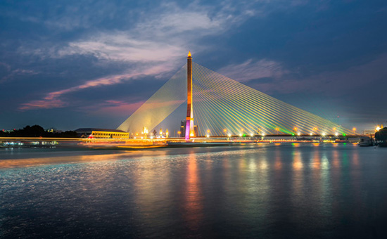 True Ramaa Bridge Rama Ⅷ Bridge in Thailand